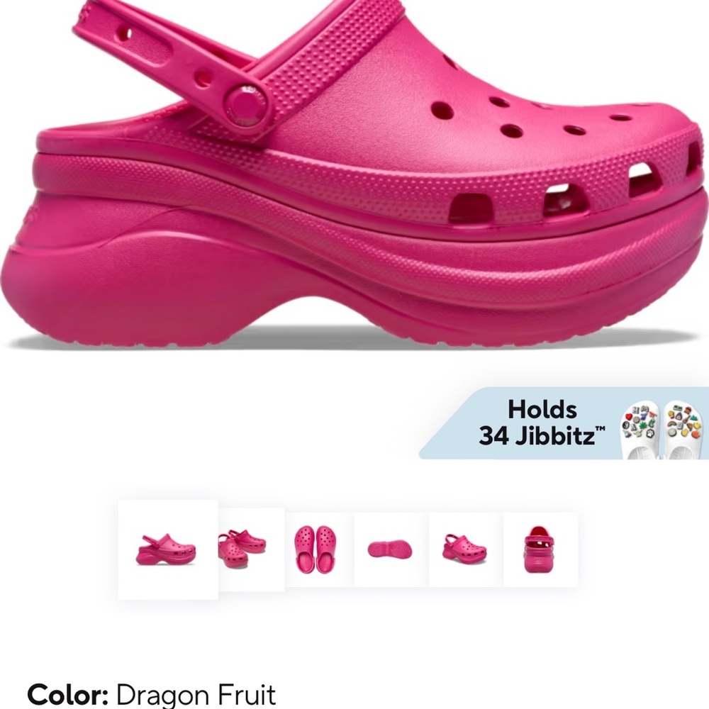Crocs Pink Sandals Elevated Platform - image 1